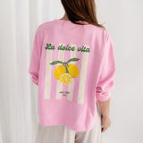 STATEMENT SWEATSHIRT „DOLCE VITA"