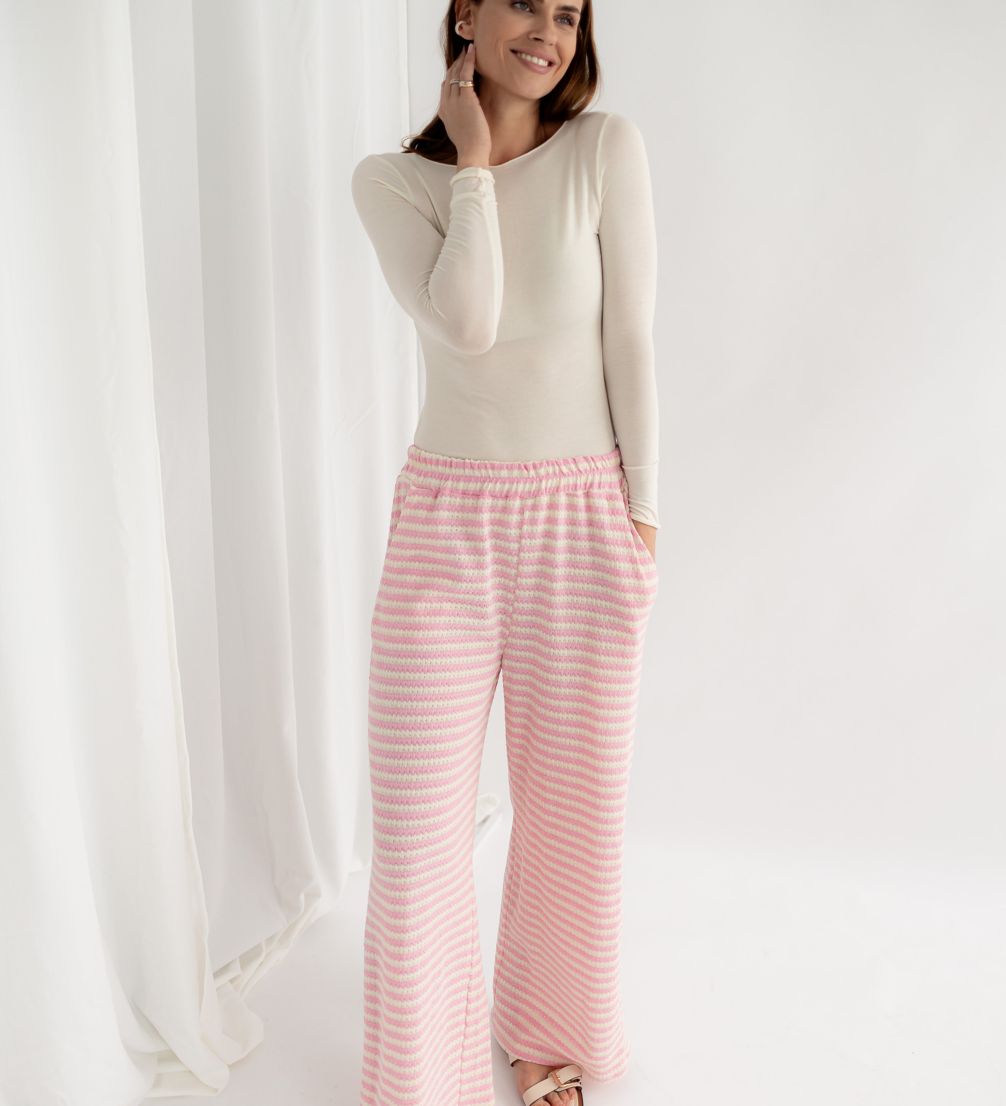 GESTREIFTE STRICKHOSE "RIVIERA"