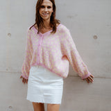 STRICKJACKE "COLOURFUL LEO"