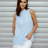 EINFARBIGES NECKHOLDER TOP