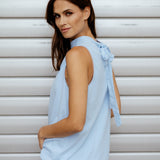 EINFARBIGES NECKHOLDER TOP