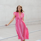 MAXI MUSSELINKLEID „AMALFI BLOOM“