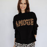 SCHWARZER PULLOVER „AMOUR"