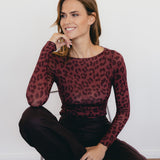 MESH-LONGSLEEVE "BORDEAUX LEO“