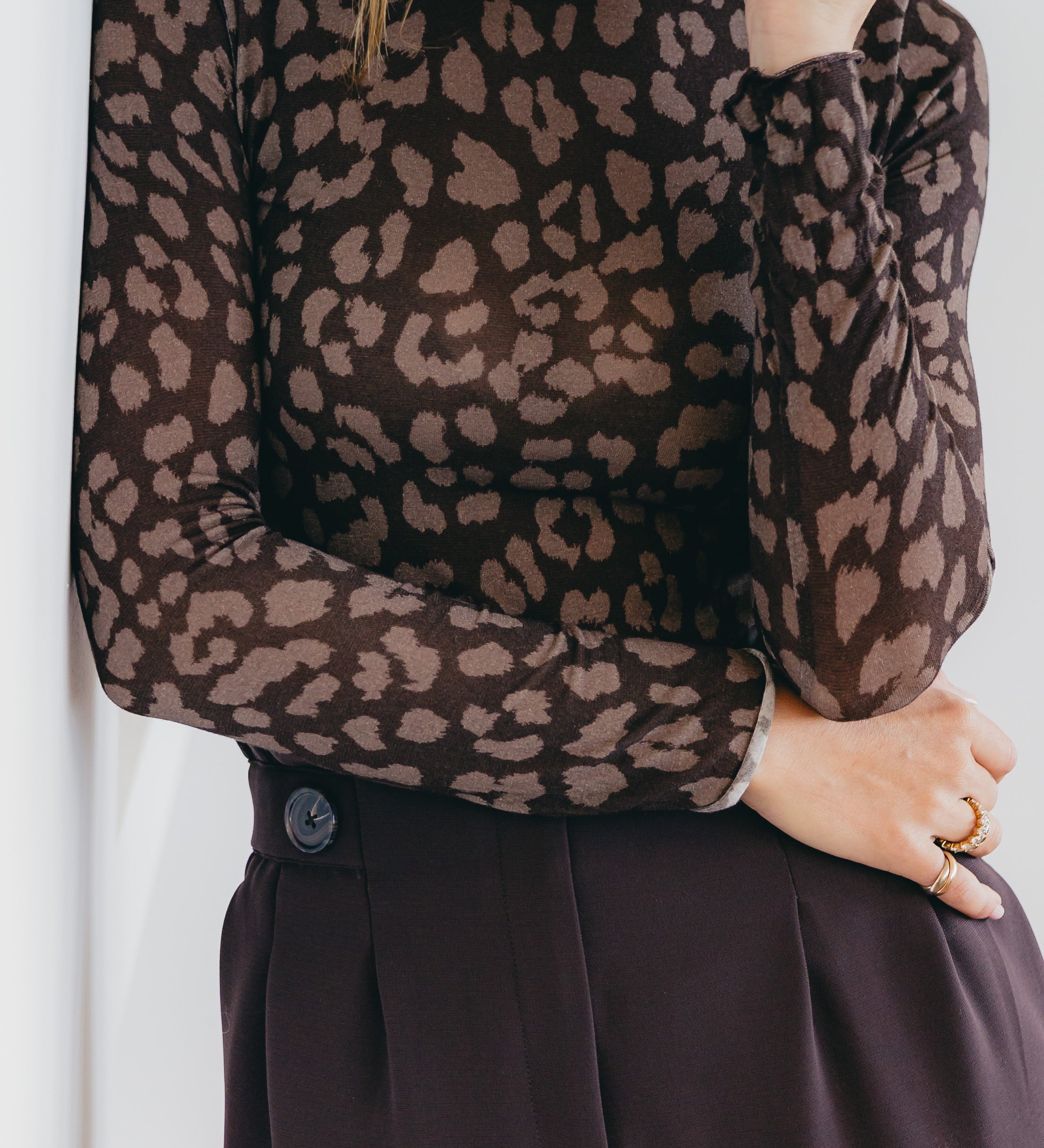 MESH-LONGSLEEVE "CHOCO LEO“