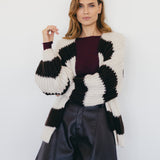 STRICKJACKE MIT BLOCKSTREIFEN "MAVI"