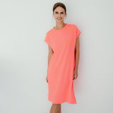MIDI KLEID MIT STREIFEN „VALERIA“