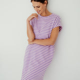 MIDI KLEID MIT STREIFEN „VALERIA“