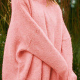 KUSCHELIGER LONGPULLI  „CHIARA“ IN ROSA