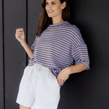 KURZE EINFARBIGE MUSSELIN SHORTS