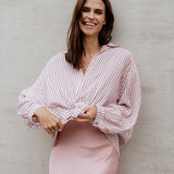 KURZE MUSSELINBLUSE "MIRA"