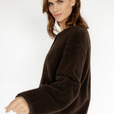 TEDDYJACKE IN SCHOKOBRAUN